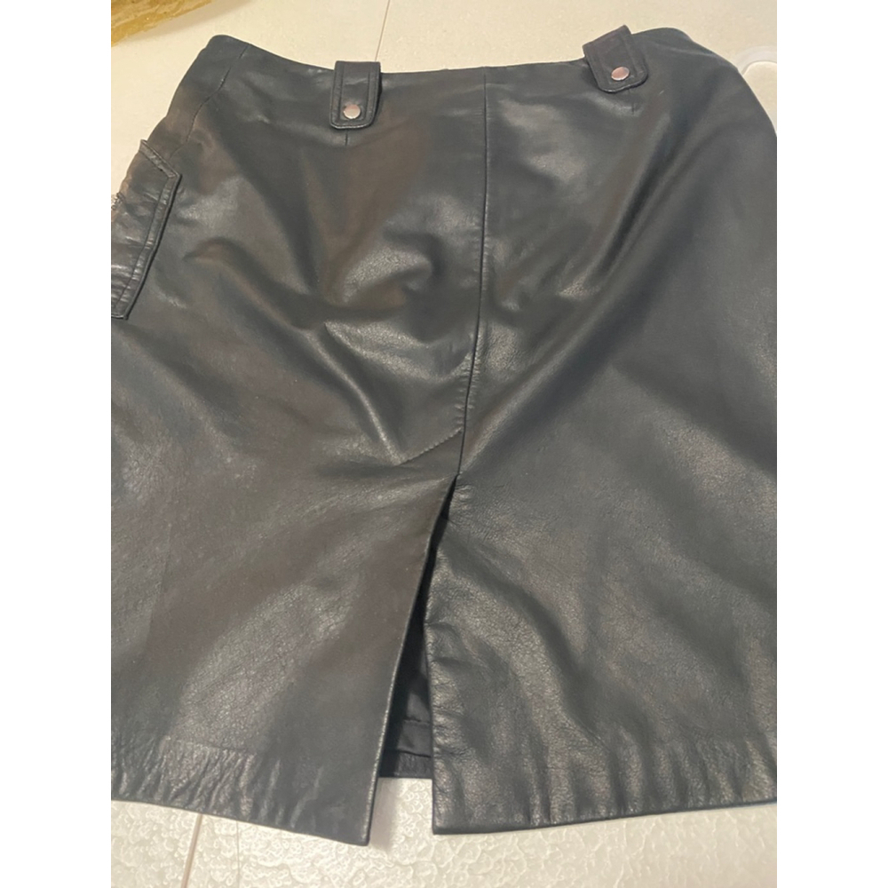 Women's Danier Genuine Leather Skirt Size 4 Black - Picture 7 of 7